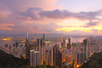 Image showing Hong Kong sunrise