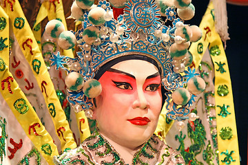 Image showing Cantonese opera dummy close-up.