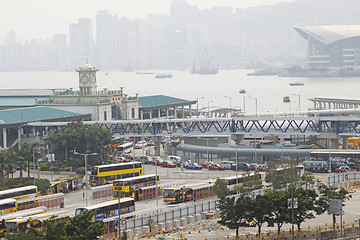 Image showing HONG KONG - 25 MAR, Busy traffic in downtown of Hong Kong, Centr