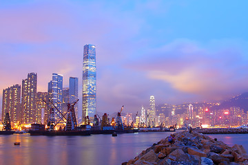 Image showing Hong Kong night view