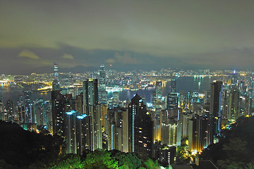 Image showing Hong Kong at mid night