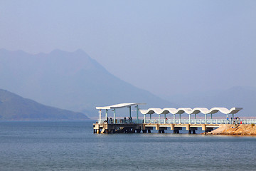 Image showing Pier in Hong Kong at day