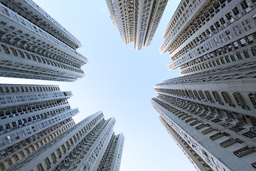 Image showing Hong Kong apartment blocks