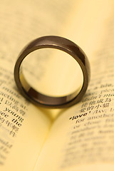 Image showing Love in all around: a ring with a word 