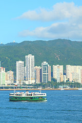 Image showing Star Ferry in Hong Kong. It is one of the oldest transportation 