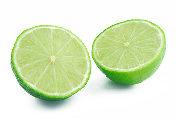 Image showing Two halves of lime