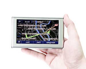 Image showing Gps in a man hand.