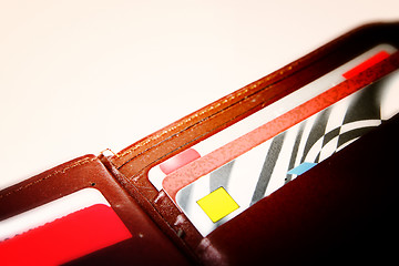 Image showing Brown leather wallet