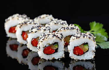 Image showing vegetarian sushi