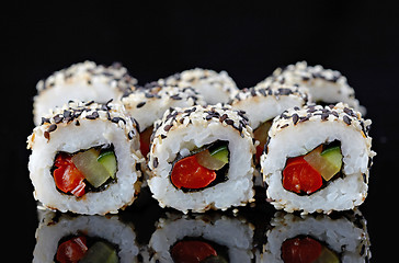 Image showing vegetarian sushi