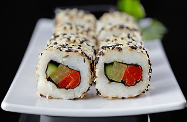 Image showing vegetarian sushi