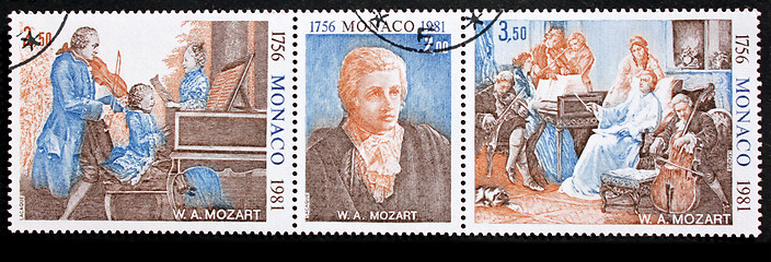 Image showing Mozart Stamps