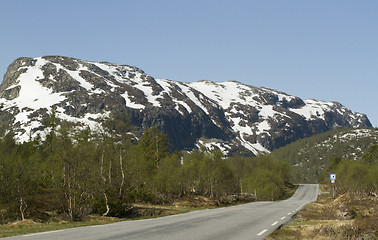 Image showing Norwegian mountain road