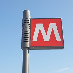 Image showing Subway sign