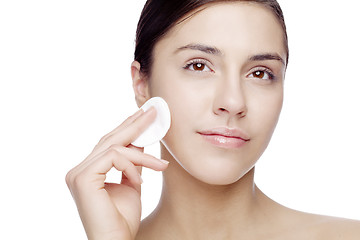 Image showing face cleansing