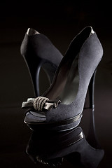 Image showing black stiletto