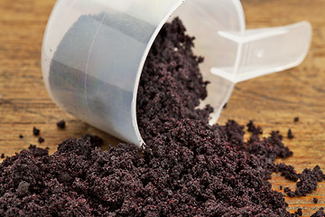 Image showing dried acai berry powder