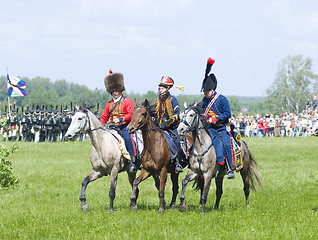 Image showing Borodino battle. Cavalry wariors