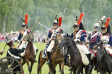 Image showing Borodino battle. Cavalry atack