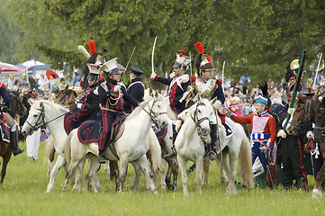 Image showing Borodino battle. Cavalry atack