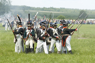 Image showing Borodino battle. Soldiers defends themselves