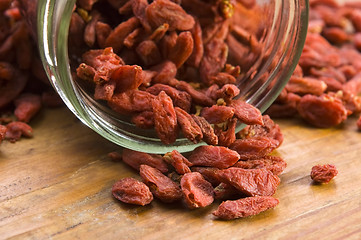 Image showing Red dried goji berries