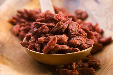 Image showing Red dried goji berries