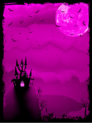 Image showing Scary halloween vector with magical abbey. EPS 8