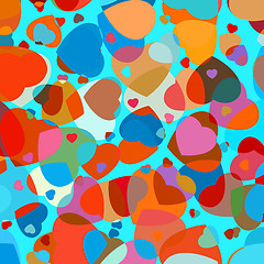 Image showing Beautiful colorful heart shape background. EPS 8