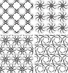 Image showing Four seamless patterns