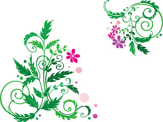 Image showing Decorative flower background