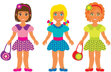 Image showing three little girls