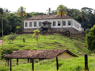 Image showing Farm in the hill