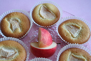 Image showing Muffins with apple