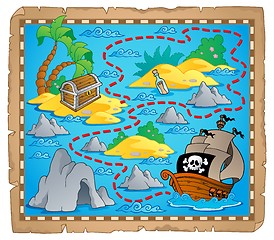 Image showing Treasure map theme image 3