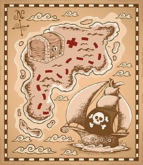 Image showing Treasure map theme image 1