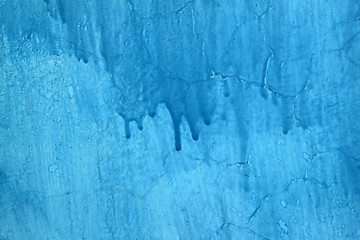 Image showing blue painted wall