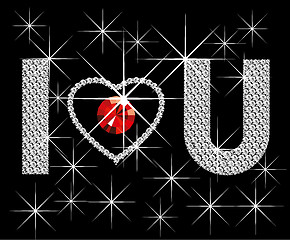 Image showing Diamond Words I Love You