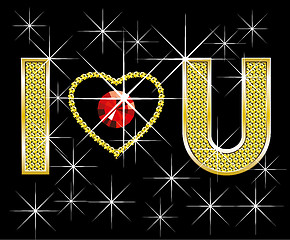 Image showing Diamond Words I Love You