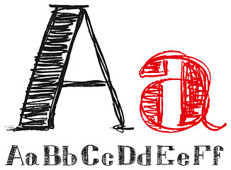 Image showing Vector Sketch Letters
