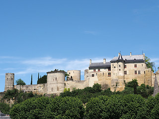 Image showing Royal Chinon fortress, France.
