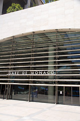 Image showing train station architecture Gare de Monaco France Europe French R