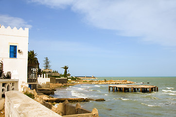 Image showing Mediterranean Sea Beach Carthage Tunisia Africa