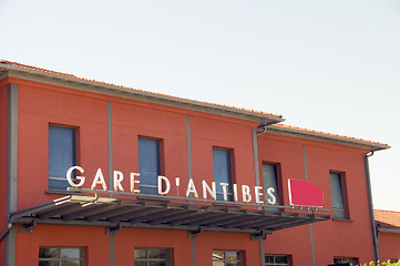 Image showing train station architecture Gare de Antibes France Europe French 