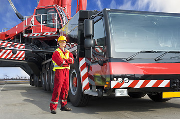 Image showing Crane driver