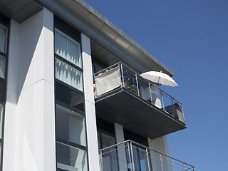 Image showing Balcony with sunshade