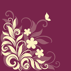 Image showing Decorative floral background