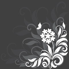 Image showing Decorative floral background