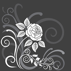 Image showing Decorative floral background