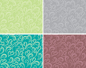 Image showing Curly seamless background